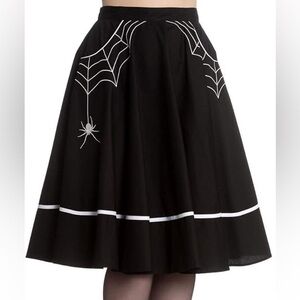 Hell Bunny Halloween Spider Vintage Skirt